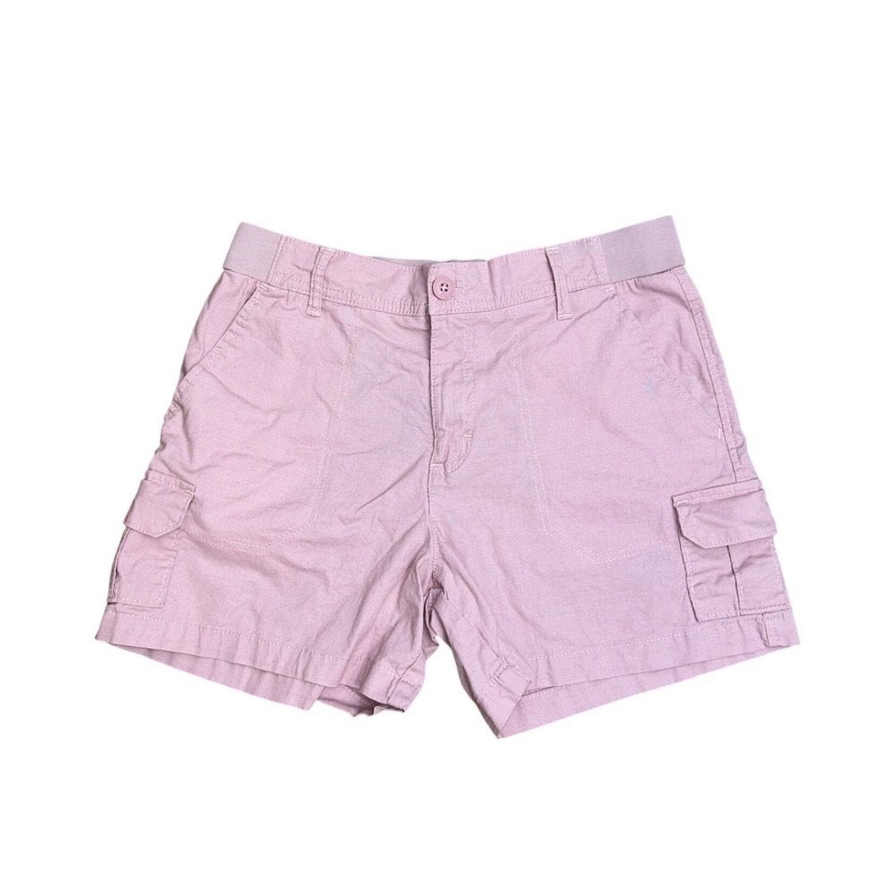 Lee Pink Cargo Shorts 10 Granola Y2K Utility Mid Rise Cotton Blend outdoors hike